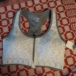 👠 Danskin zip front seamless sport bra